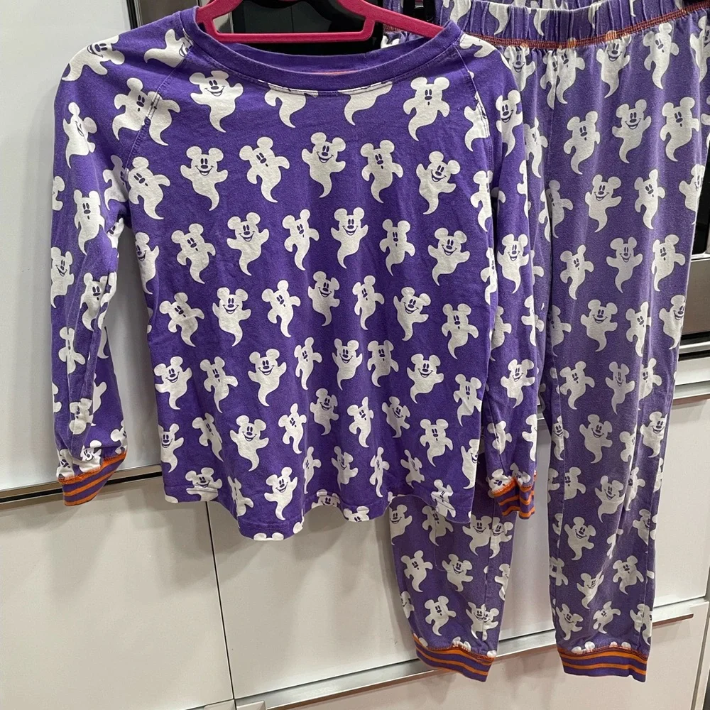 Spooky Disney Mickey Mouse Disneyland Halloween Ghost Pajamas Women’s XS - Picture 1 of 6